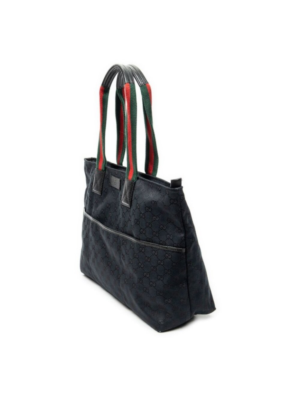 Gucci Web Large Diaper Tote Black GG Canvas - Picture 2 of 10
